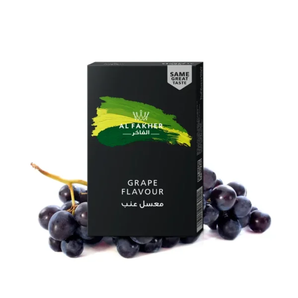 Grape-Mint-50g.webp アルファーヘル フレーバー (Al Fakher) - グレープミント (Grape Mint) 50g | VapePenZone Japan