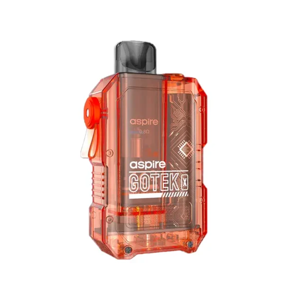 aspire-gotek-x-pod-kit-translucent-orange オレンジ(Orange)-Aspire GoTek X スターターキット