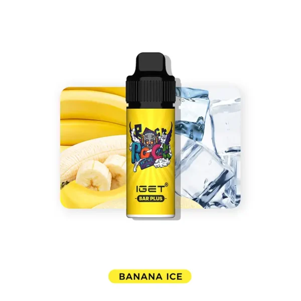 banana-ice-iget-bar-plus-6000-puffs.webp バナナ (Banana Ice) - IGET Bar Plus 6000 Puffs「充電式」 | VapePenZone Japan