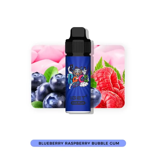 blueberry-raspberry-bubble-gum-iget-bar-plus-6000-puffs Blueberry Raspberry - IGET Bar Plus 6000回「充電式」