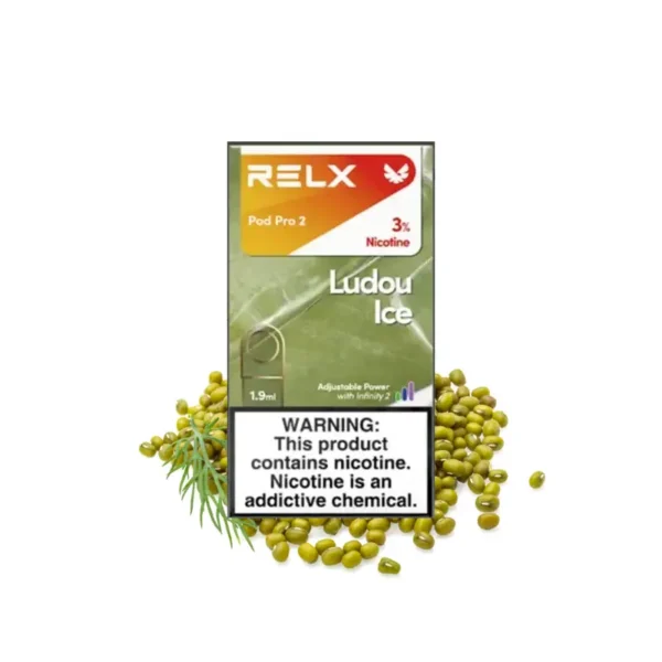 ludou-ice-mungbean-ice-relx-infinity-2-pod-30mg-nic.webp RELX Infinity 2交換用Pod – ルドゥアイス(Ludou Ice)(Mungbean) (Mint Cream) | VapePenZone Japan