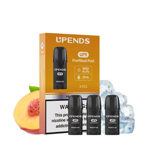 pends-up11-pod-peach-ice UPENDS UP11 Pod 3本パック Vuse対応 - ピーチアイス(Peach Ice)