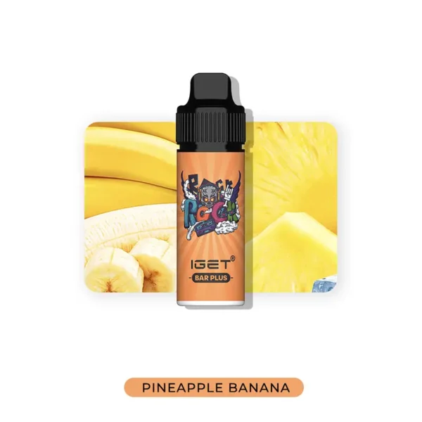 pineapple banana IGET Bar Plus 6000 puffs vape kit pineapple banana IGET Bar Plus 6000 puffs vape kit