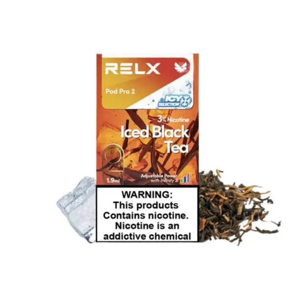 relx-infinity-2-pod-iced-black-tea.webp RELX Infinity 2交換用Pod – アイス・ブラックティー(Iced Black Tea) | VapePenZone Japan