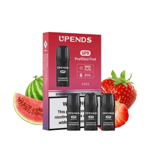 upends-up11-pod-strawberry-watermelon.webp UPENDS UP11 Pod 3本パック Vuse対応 – ストロベリースイカ(Strawberry Watermelon) | VapePenZone Japan