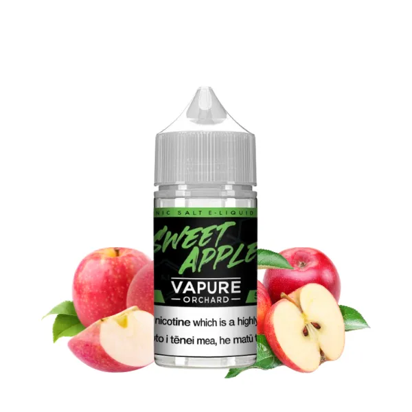 vapure-salts-e-liquid-30ml-sweet-apple.webp Vapure Salts ベイプジュース 30ml – スイートアップル(Sweet Apple) | VapePenZone Japan